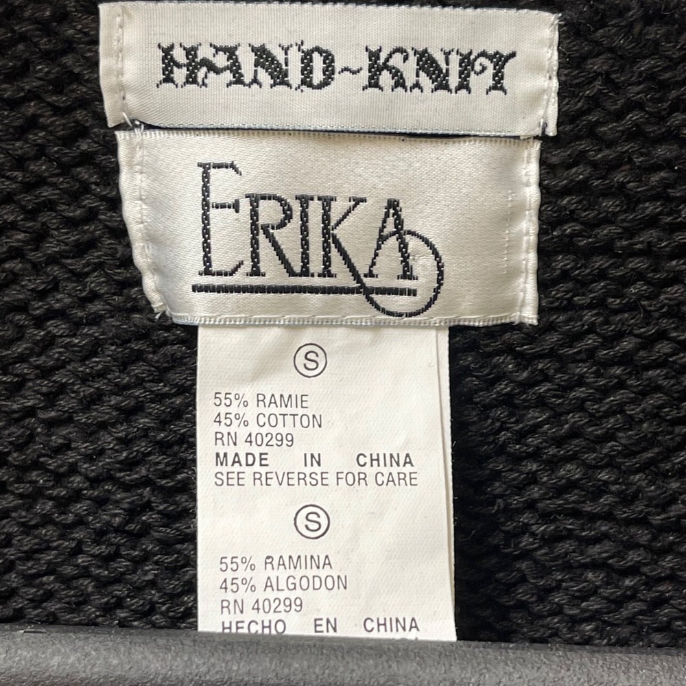 Vintage Erika Sweater Vest Women's Small Multicolor Holiday Hand Knit Ber Months - Picture 3 of 13
